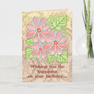 Jeweled Daisy #3 (Verjaardag Kaart) Kaart