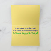 Jeweled Daisy (Verjaardag Kaart) Kaart (Binnen)