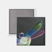 Jeweled Dragonfly Magnet Magneet (Voorkant / Achterkant)