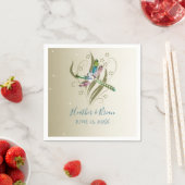 Jeweled Dragonfly Wedding Paper Napkins Servet (Insitu)
