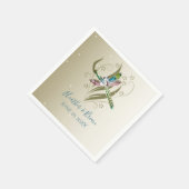 Jeweled Dragonfly Wedding Paper Napkins Servet (Hoek)