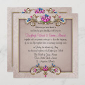 Jeweled Elegance Uitnodiging (Voorkant / Achterkant)