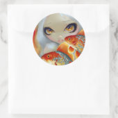 "Jeweled Fish: Silver en Gold" Sticker (Tas)
