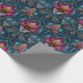 Jeweled Floral wrapping papier (Hoek)