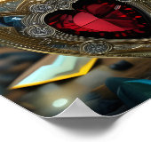 Jeweled Heart Amulet Poster (Hoek)