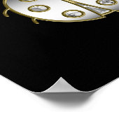 Jeweled Ladybugs Gold Silver Diamond Poster (Hoek)