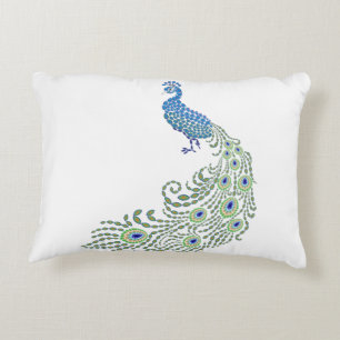 Jeweled Peacock Decoratief Kussen