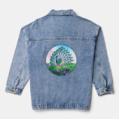 Jeweled Peacock Denim Jacket (Achterkant)