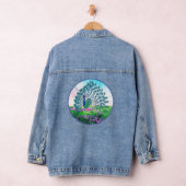 Jeweled Peacock Denim Jacket (Hangar)
