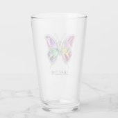 Jeweled Rainbow Crystal Butterfly Glas (Achterkant)