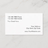 Jeweler Elegant Faux Bling Visitekaartjes (Achterkant)