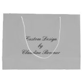 Jewelry Apparel Crafter Artist Custom Bags w Name Groot Cadeauzakje (Achterkant)