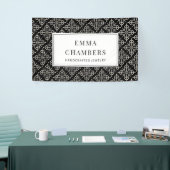 Jewelry Designer Black White Motif Pattern Spandoek (Beurs)