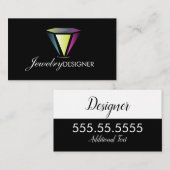 Jewelry Designer Gem Crystal Visitekaartje (Voorkant / Achterkant)