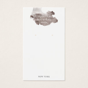 Jewelry Designer Glitter Wash Earring Display Kaar Visitekaartje