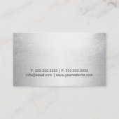 Jewelry Designer Modern Gold & Silver Visitekaartje (Achterkant)