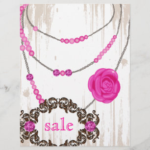 Jewelry Flyer Roos Ketting Bruin Roze