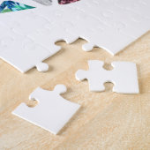 Jewelry Gemstenen Monogram Letter V Legpuzzel (Zijkant)