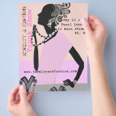 Jewelry Mode Trunk Show Beauty Model Flyer (Hand)
