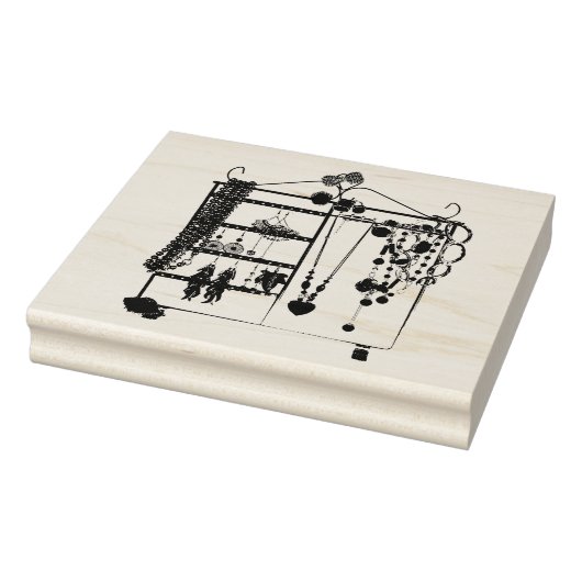 Jewelry Rack Rubber Art Stamp Rubberstempel (Stempel)