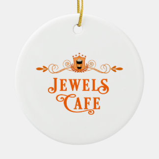 Jewels Cafe-kerstversiering Keramisch Ornament