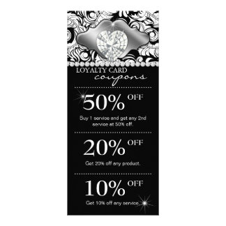 Jewels Salon Marketing Kaarten Damask Silver