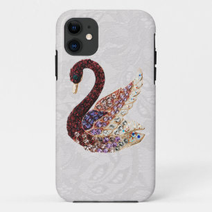 Jewels Zwaan & Paisley Kant iPhone 5 11 Hoesje