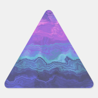 jeweltone agaat ombre : driehoek sticker