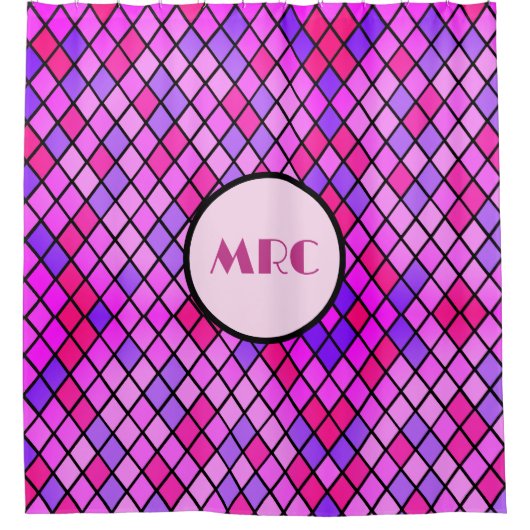 Jeweltone Diamonds Douchegordijn (Voorkant)