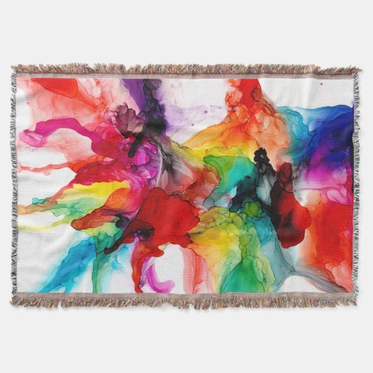 Jeweltone Prism - Waterverf Deken (Voorkant)