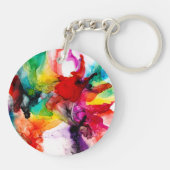 Jeweltone Prism - Waterverf Sleutelhanger (Achterkant)