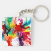 Jeweltone Prism - Waterverf Sleutelhanger (Achterkant)