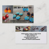 Jewerly et cartes de visite d'accessoires (Devant / Derrière)