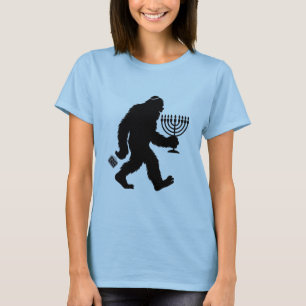 Jewish Bigfoot Chanoeka Chanoeka Humor Hilarious T-shirt