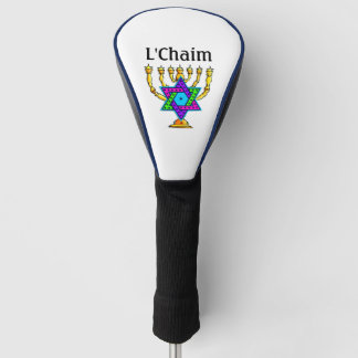 Jewish Candlesticks L'Chaim  Golfheadcover