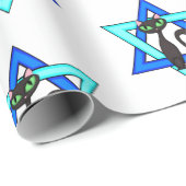 Jewish Cat Stars Cadeaupapier (Rol Hoek)