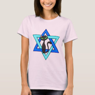 Jewish Cat Stars T-shirt