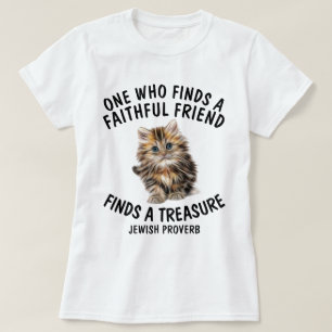 Jewish Cat T-shirts, trouwe vriend, T-shirt