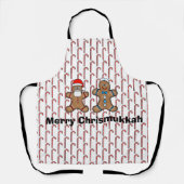 Jewish Gingerbrood Man en Santa Schort (Voorkant)