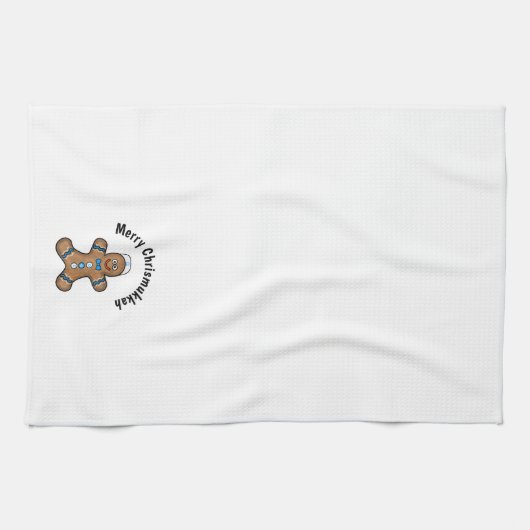 Jewish Gingerbrood Man Kitchen Towel Theedoek (Horizontaal)