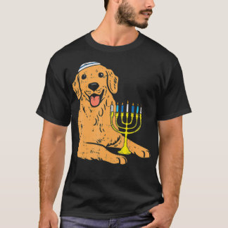 Jewish Golden Retriever Dog Hanukkah Pajamas Chanu T-shirt
