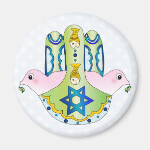 Jewish Hamsa Magneet
