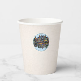 Jewish Holiday Jerusalem Design Paper Cup Papieren Bekers
