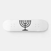 Jewish Menorah (symbool van het jodendom) Skateboard (Horizontaal)