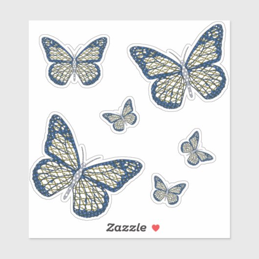 Jewish Monarch Contour Sticker (Vel)