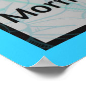 Jewish Morning Blessing Prayer Batik Hamsa Poster (Hoek)