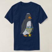 Jewish Penguin Menorah Animal Hanukkah Pajamas Cha T-shirt (Design voorkant)