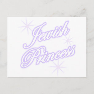 Jewish Princess lavender Briefkaart