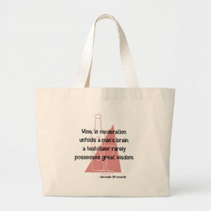 Jewish Proverb Grote Tote Bag