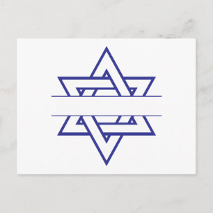 Jewish Star Briefkaart